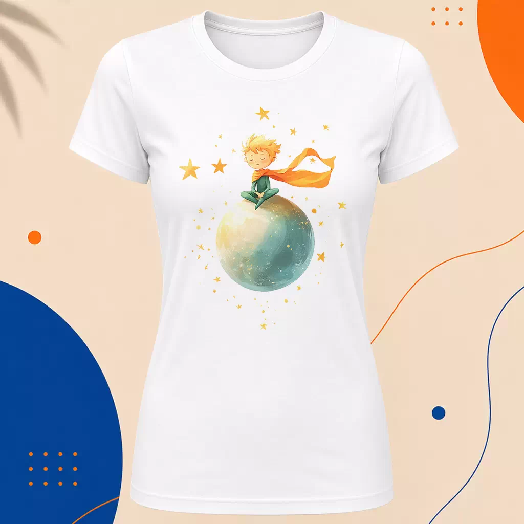 Dámské tričko - Na vrcholu světa - Malý princ - Le petit prince